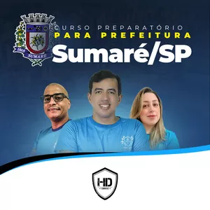 Imagem de capa para o Curso online CURSO PREPARATÓRIO PARA PREFEITURA DE SUMARÉ/SP - HD CURSOS (nms)