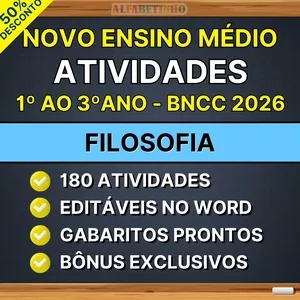 Imagem do curso FILOSOFIA - Atividades - Ensino Médio - BNCC 2026