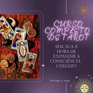 Curso Completo de Tarot Wellington - Monge A Mago Curso diário - DIcas