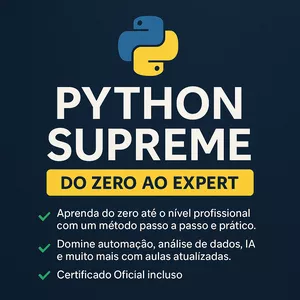 Imagem do curso Python Supreme – Do Zero ao Expert 