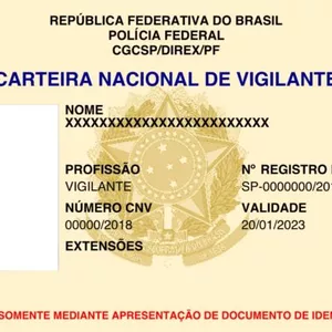 Imagem de capa para o Ebook CNV - Carteira Nacional de Vigilante (Só será emitida se estiver com o curso em dias)