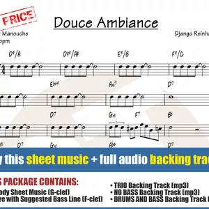 Cover image for Online course Douce Ambiance (Sheet Music + Backing Tracks)