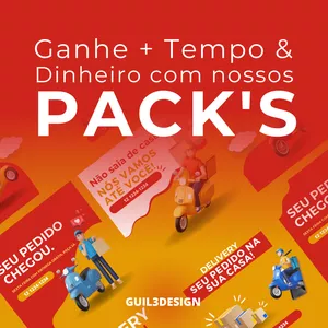 Imagem de capa para o Ebook Pack Canva Delivery Editável 