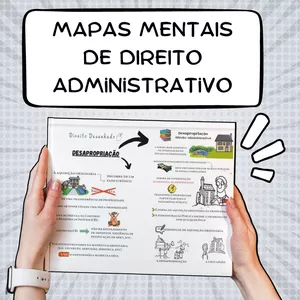Imagem de capa para o Ebook Pacote de Mapas Mentais de Direito Administrativo (Atualizado - 2026)