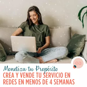 Imagen de portada para Curso online Monetiza tu Propósito: Crea y Vende tu Servicio en Redes en menos de 4 semanas