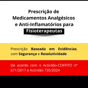 Imagem do curso Prescrição de Medicamentos Analgésicos e Anti-inflamatórios para Fisioterapeutas