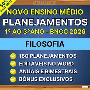 Imagem de capa para o Curso online FILOSOFIA - Planejamentos - Ensino Médio - BNCC 2026