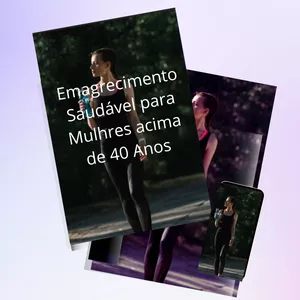 Imagem de capa para o Ebook Emagrecimento Saudável para Mulheres Acima de 40 Anos