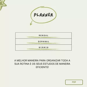Imagem de capa para o Curso online Planner mensal, semanal e diário