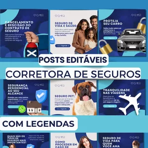 Imagem do curso Pack Canva Corretora de Seguros 