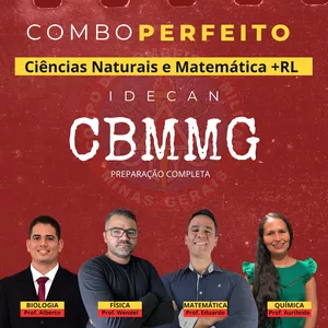 Imagem de capa para o Curso online SOLDADO CBMMG-CIÊNCIAS DA NATUREZA (CIÊNCIAS NATURAIS E MATEMÁTICA)