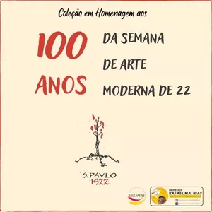 Imagem de capa para o Ebook Coleção em Homenagem aos 100 anos da SEMANA DA ARTE MODERNA
