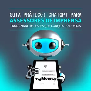 Imagem de capa para o Curso online ChatGPT para Assessores de Imprensa