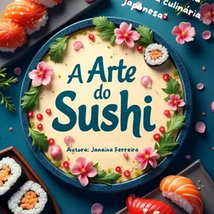 Imagem de capa para o Ebook A Arte do Sushi: Um Guia Completo para Iniciantes