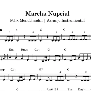 Imagem de capa para o Ebook Marcha Nupcial - Violino