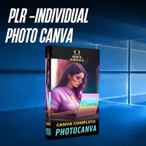 Imagem de capa para o Curso online PLR- Individual Photo Canva