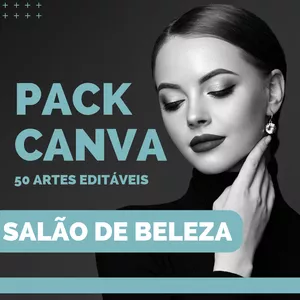 Imagem de capa para o Curso online Pack Canva para Salão de Beleza