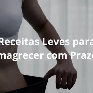 Imagem de capa para o Ebook Receitas Leves para Emagrecer com Prazer