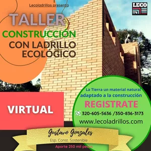 Imagen de portada para Curso online FABRICACION Y MAMPOSTERIA CON LADRILLOS ECOLOGICOS