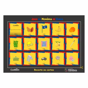 Imagem de capa para o Ebook Jogo Memória de Rima 