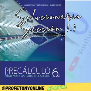 Imagen de portada para Curso online Curso de Pre Calculo James Stewart 6ed. Sección 1.1 