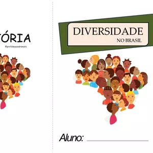 Imagem de capa para o Ebook Diversidade no Brasil - Álbum de figurinhas