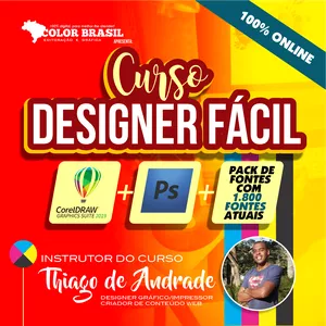 Imagem de capa para o Curso online CURSO ONLINE - DESIGNER FÁCIL