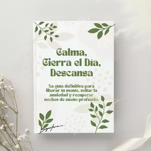 Imagen de portada para Ebook Calma, Cierra el Día, Descansa: La guía definitiva para liberar tu mente, soltar la ansiedad y recuperar noches de sueño profundo.