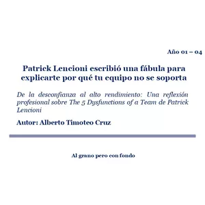 Imagen de portada para Ebook Patrick Lencioni escribió una fábula para explicarte por qué tu equipo no se soporta