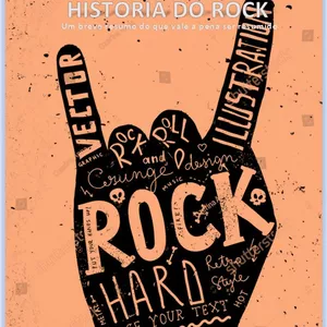 Imagem de capa para o Ebook História do Rock, um breve resumo do que vale a pena ser resumido