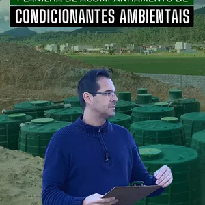 Imagem de capa para o Ebook Planilha de Acompanhamento de Condicionantes de Licenças Ambientais