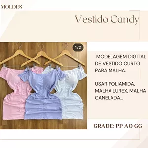 Imagem de capa para o Ebook Molde Vestido candy