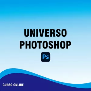 Imagem de capa para o Curso online Universo Photoshop