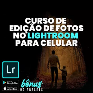 Imagem do curso Curso Básico de Edição de Fotos via Lightroom para Celular (BÔNUS: 50 PRESETS)