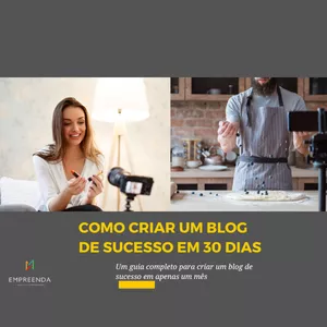 Imagem de capa para o Ebook Como criar um blog de sucesso em 30 dias