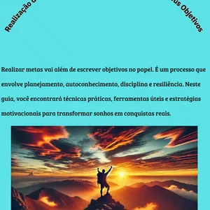 Imagem de capa para o Ebook Realizações de metas