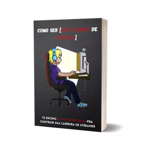 Imagem de capa para o Ebook como se tornar um [streamer de sucesso]