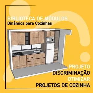Imagem de capa para o Curso online Biblioteca de módulos dinâmicos do Archicad, projeto e corte de cozinhas automaticamente