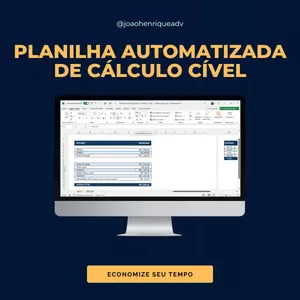 Imagem de capa para o Curso online PLANILHA AUTOMATIZADA DE CÁLCULO CÍVEL