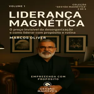 Imagem de capa para o Ebook LIDERANÇA MAGNÉTICA - O preço Invisível da Desorganização e como liderar com Propósito e Rotina. DESORGANIZAÇÃO E COMO LIDERAR COM PROPÓSITO E ROTINA
