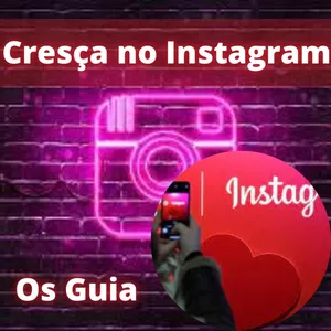 Imagem de capa para o Ebook Cresça no Instagram com os guias do Instagram