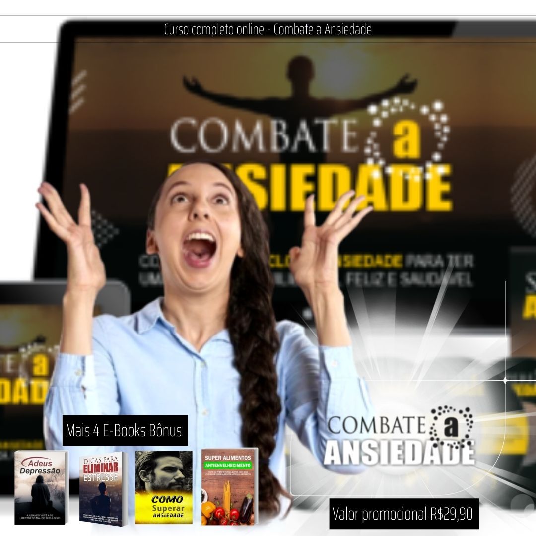 Imagem do curso Combate a Ansiedade - Viva Melhor!