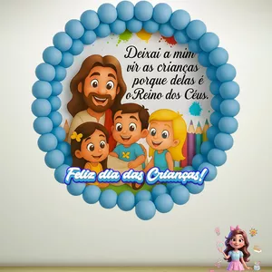 Imagem de capa para o Ebook PAINEL CRISTÃ REDONDO DIA DAS CRIANÇAS