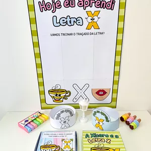 Imagem de capa para o Ebook Kit História na Caixa e Cartaz Letra “X”