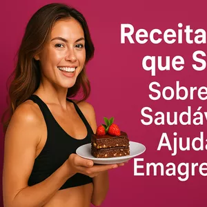 Imagem de capa para o Ebook Receitas Doces que Secam : Sobremesas Saudáveis que Ajudam no Emagrecimento