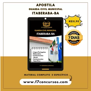Imagem de capa para o Curso online Apostila Guarda Civil Municipal de Itaberaba-BA