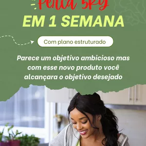 Imagem de capa para o Ebook Aprenda a perder 5KG em 1 semana HOJE!