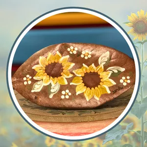 Imagem de capa para o Curso online Bauernamalerei: a pintura de GIRASSÓIS