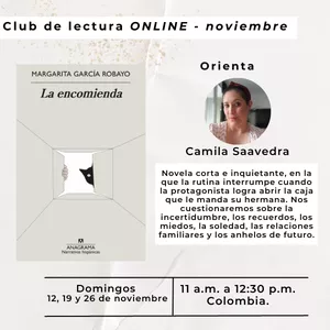 Imagen de portada para Curso online Club de lectura ONLINE La encomienda