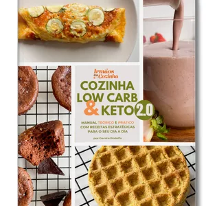 Imagem de capa para o Ebook Cozinha Low Carb &amp; Keto 2.0 